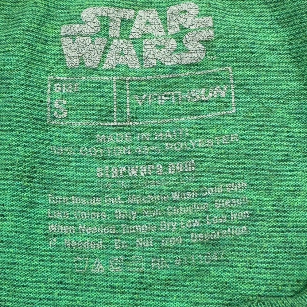 Star Wars R2-D2 Movie Scenes Graphic Print T Shirt Unisex Small Green Fifth Sun - Picture 3 of 10